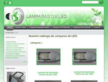 Tablet Screenshot of lamparasdeled.com.mx